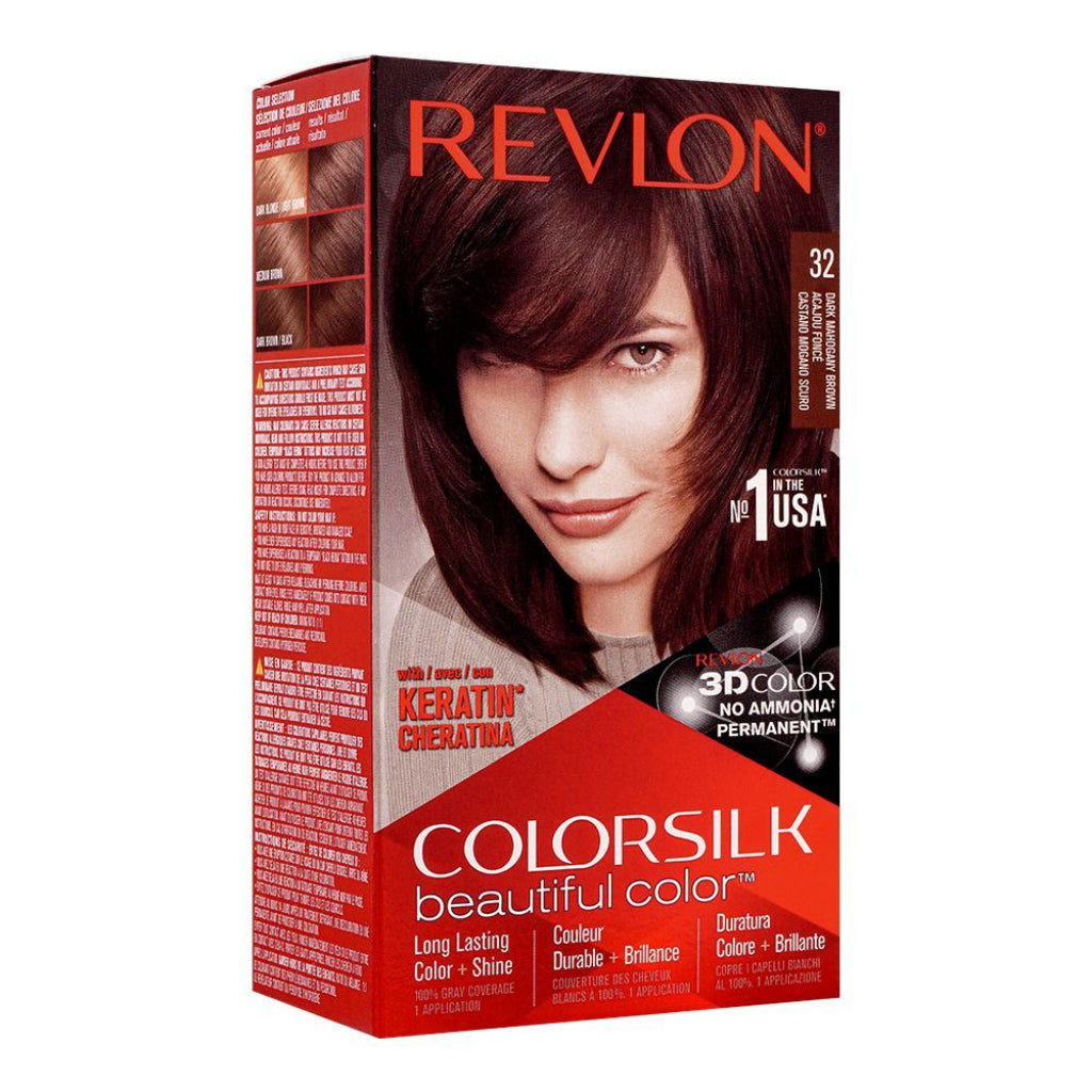 Revlon Colorsilk Hair Color Dark Mahogany Brown No 32