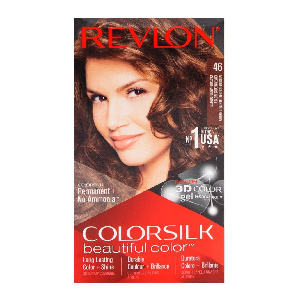Revlon Colorsilk Medium Golden Chestnut Brown Hair Color No 46