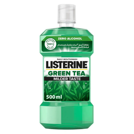 Listerine Mouthwash, Green Tea, 500ml