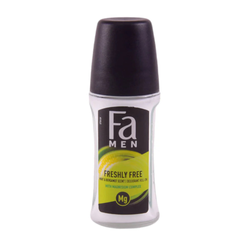 Fa Men Deo Roll On Freshly Free Mint & Bergamot 50ml