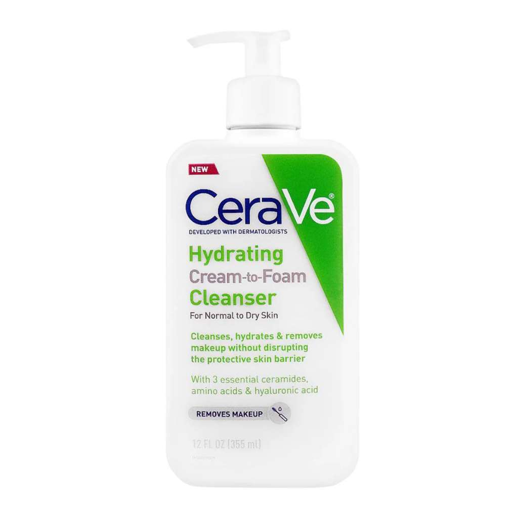 CeraVe Hydrating Cream To Foam Cleanser Normal To Dry Skin 355ml