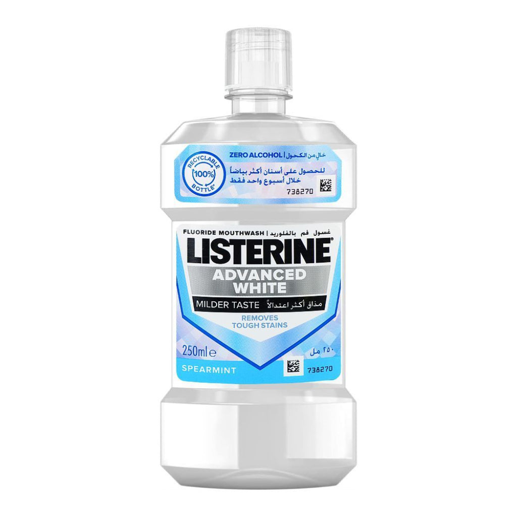 Listerine Mouthwash Advanced White 250ml