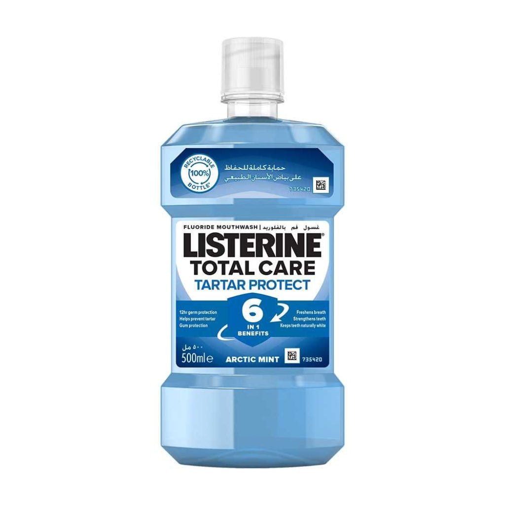 Listerine Mouthwash, Total Care Tartar Protect, 500ml