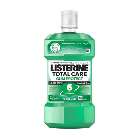 Listerine Mouthwash, Total Care Gum Protect, 500ml