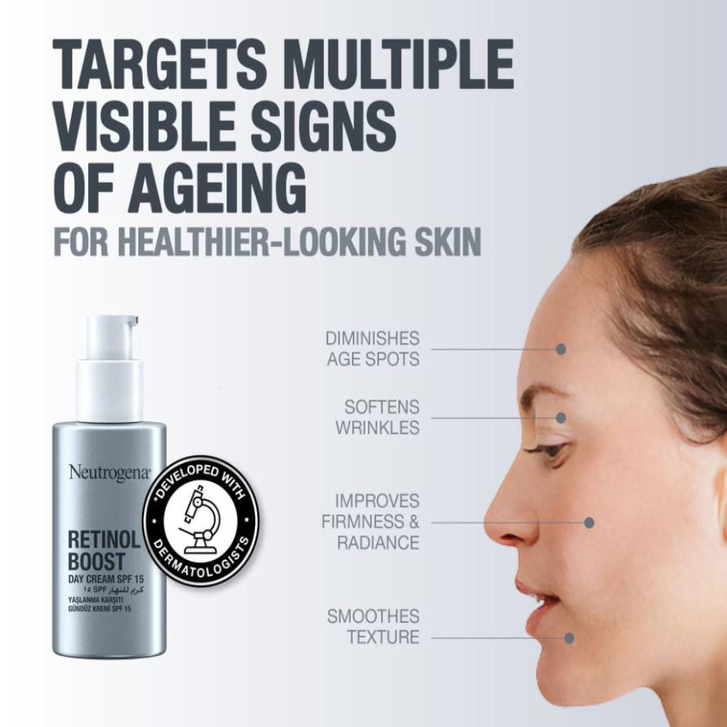 Neutrogena Retinol Boost Anti-Aging Day Cream With SPF 15, 50ml