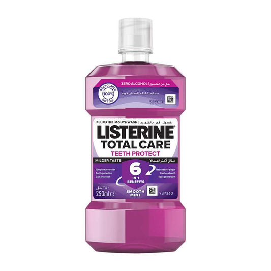 Listerine Mouthwash, Total Care Teeth Protect, 250ml
